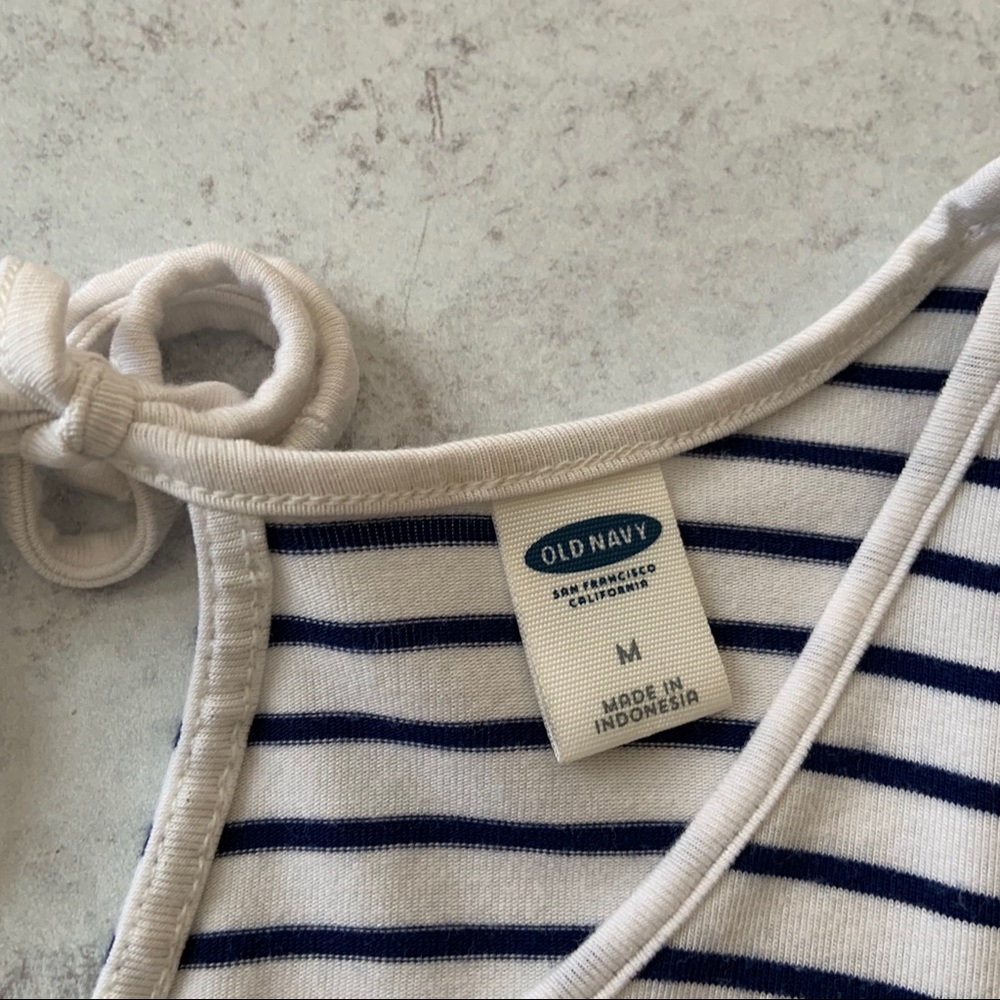 Old Navy Striped Summer Dress Fit & Flare - Picture 2 of 5